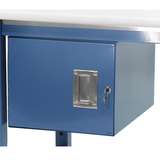 Steel Cabinet with Hinged Door and Lock for All-Spec Heavy Duty Chemical Resistant Benches, 12" High, Grey redirect to product page
